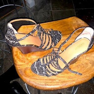 Gently used wedge heels